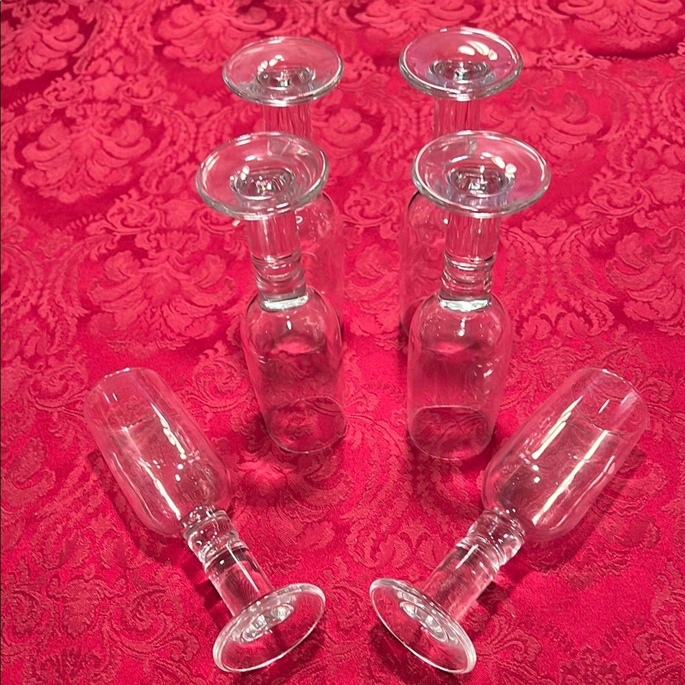 Elegant Clear Glass Liqueur Glasses